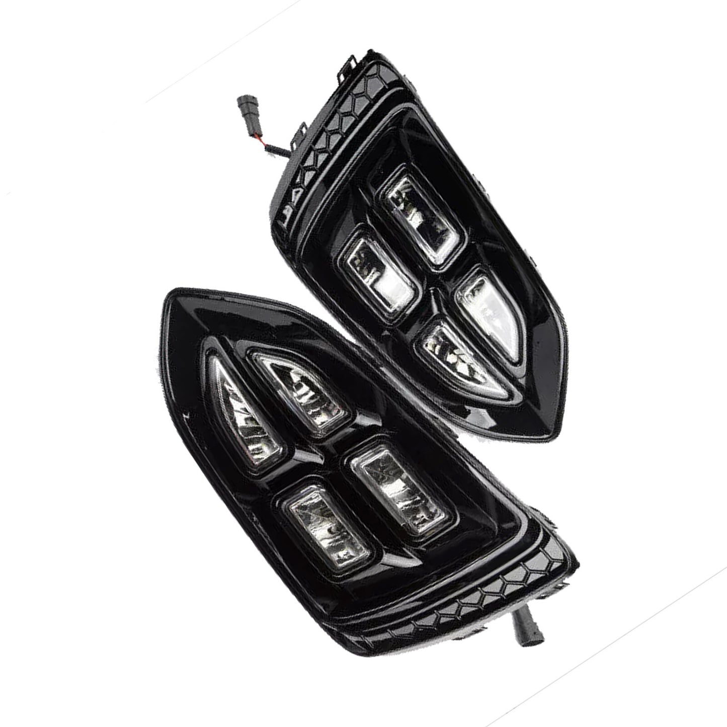 LED fog light retrofit for Hyundai Accent 2-piece front bumper (DRL) 2018-2022
