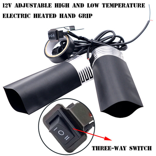 7/8-inch Motorcycle Heated Adjustable High and Low Temperature Handle Cover