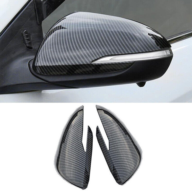 Carbon fiber Side Door Rearview Mirror Cover cap for Hyundai for Elantra 2017-2020