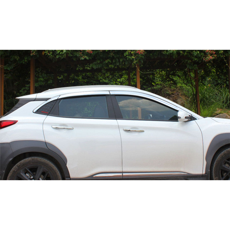 Chrome Window Visor Sun Rain Guard Vent Shade for Nissan Rogue 2021-2023