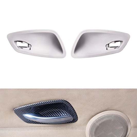 Interior Inner Door Handle Bowl Cover Fit for BMW 3 Series E90 2005-2012 Gray 2PCS
