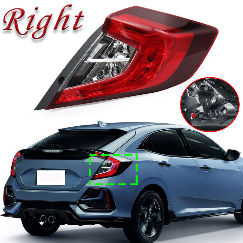 for Honda for Civic Hatchback 2017-2021, right-side LED rear taillight warning brake.