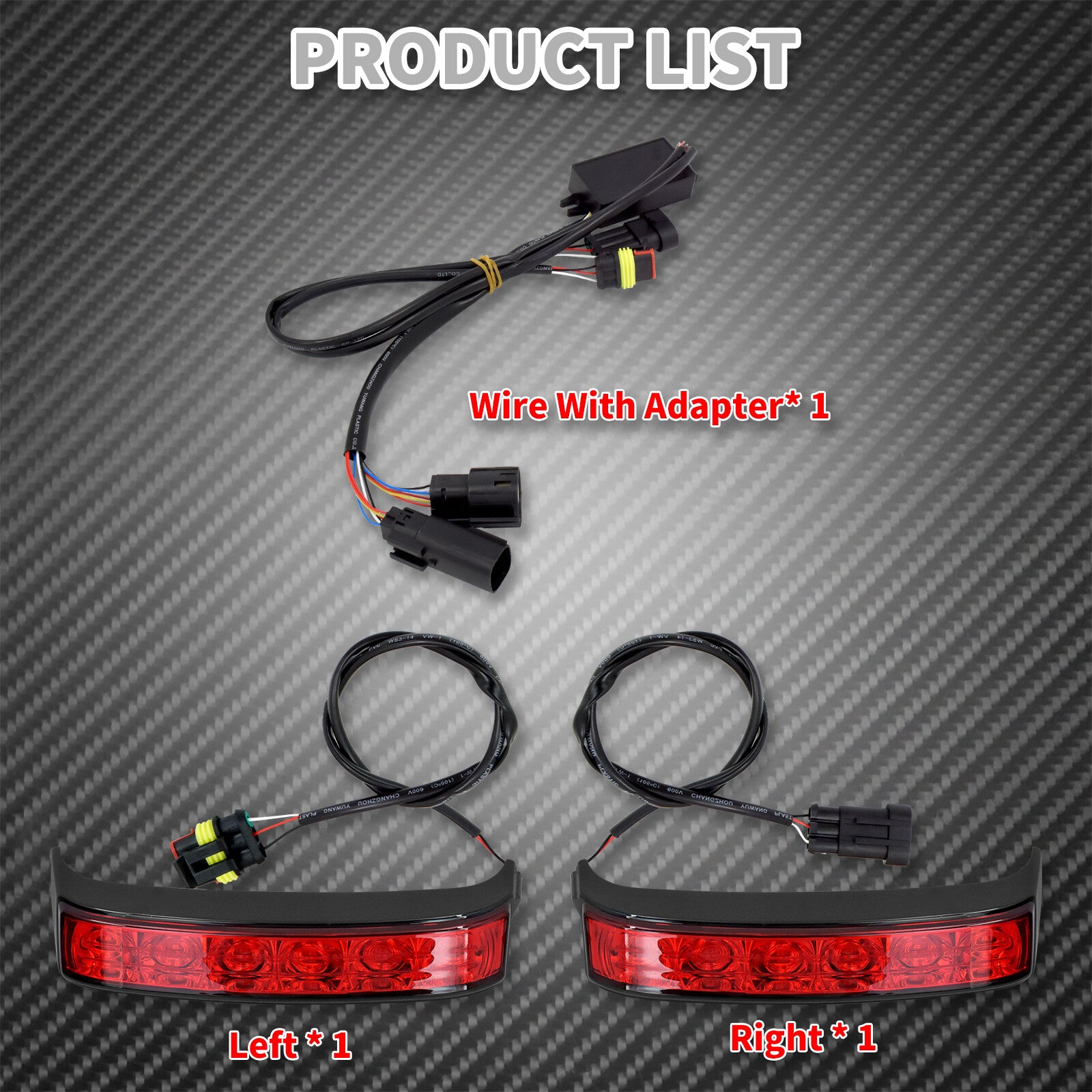 LED Saddlebag Running Turn Signal Brake Hazard Light Fit for Harley Touring 2014