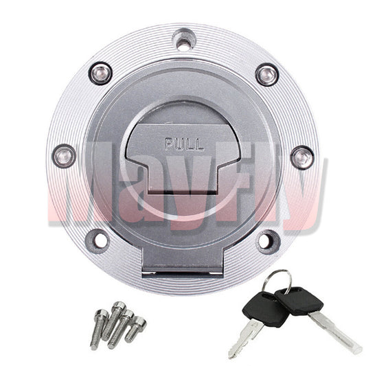 Fuel Gas Tank Cap Cover Lock W/Key Fit For Super Tenere XTZ1200 XVS1300 V-Star