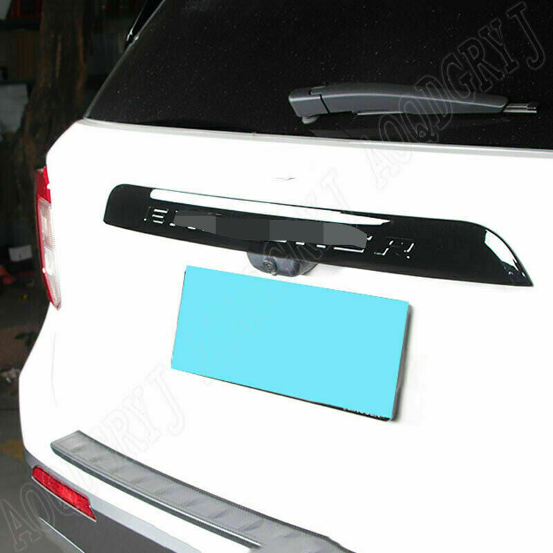 Glossy Black Tail Gate Trunk Lid Molding Cover Trim for Ford Explorer 2020-2023