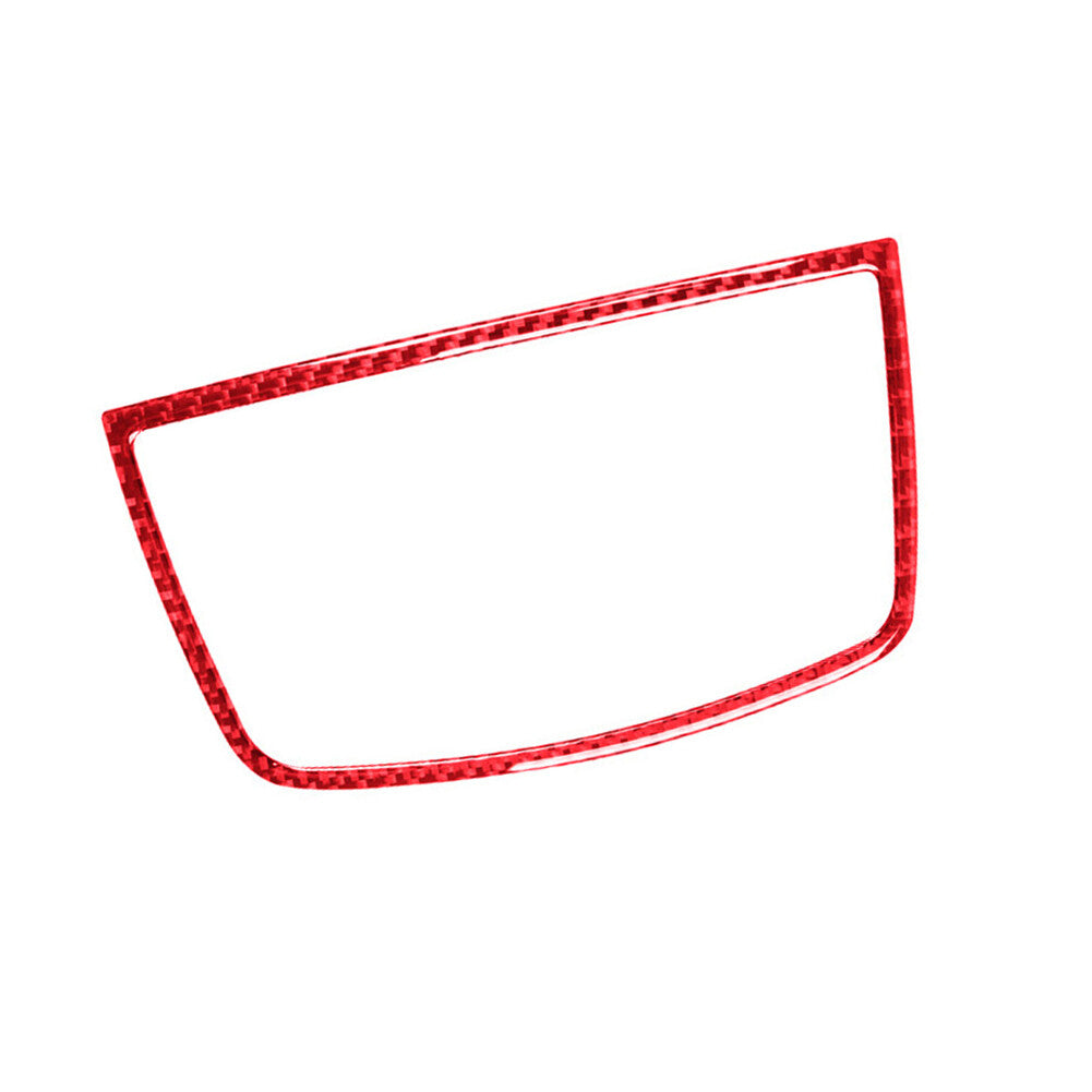 Red Carbon Fiber Dash Speaker Frame Cover for BMW X5 E70 X6 E71 2008-13
