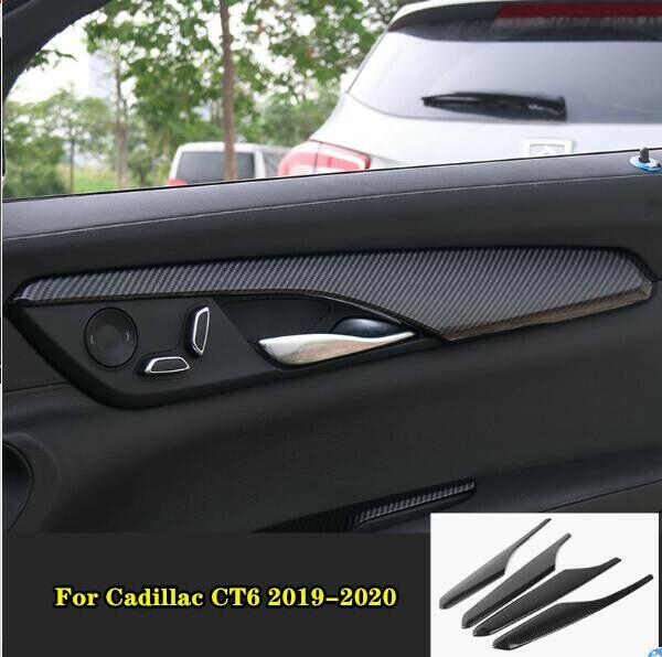 2019-2020 Fit for Cadillac CT6 carbon fiber Door panel trim cover 4PCS
