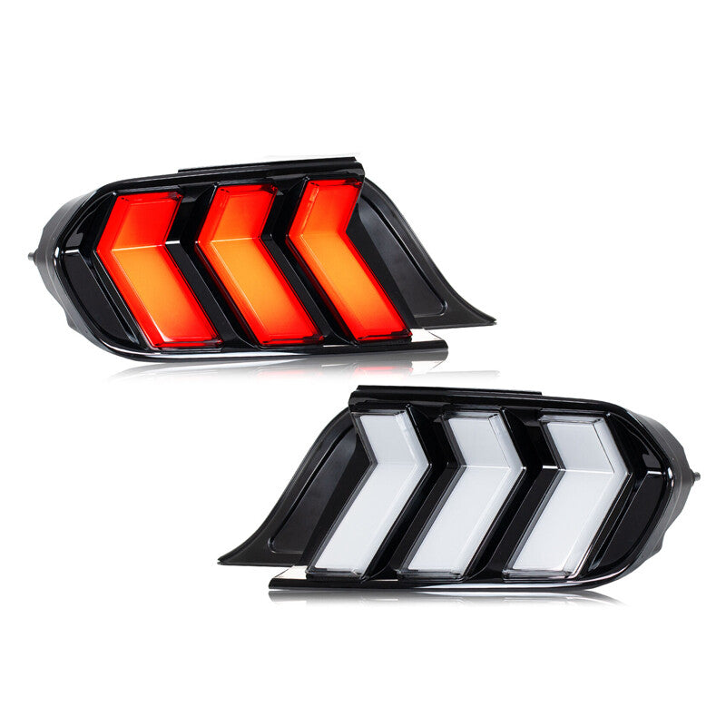 2Pcs LED Tail Lights for Ford for Mustang 2015-2023 Animation Sequential Rear Lamps