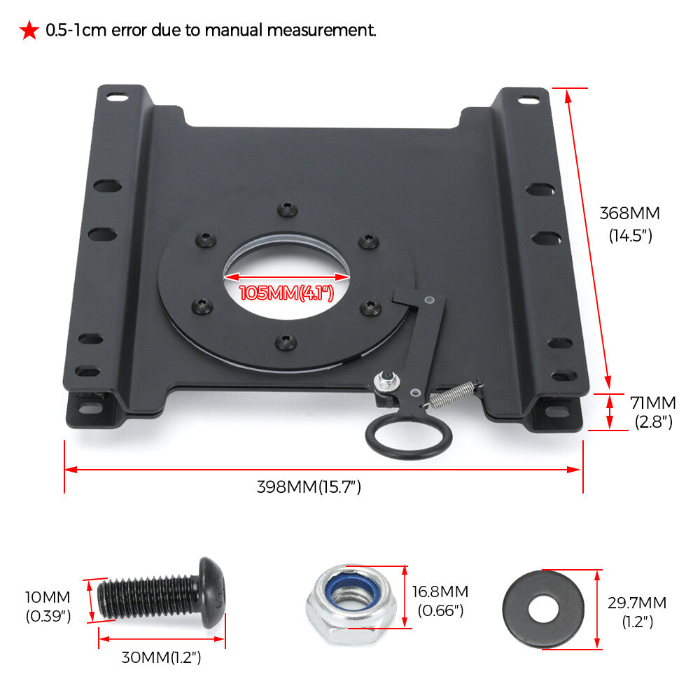Right Passenger For 1997-2024 for Ford Econoline E150 E250 E350 E450 for Seat Swivel Kit