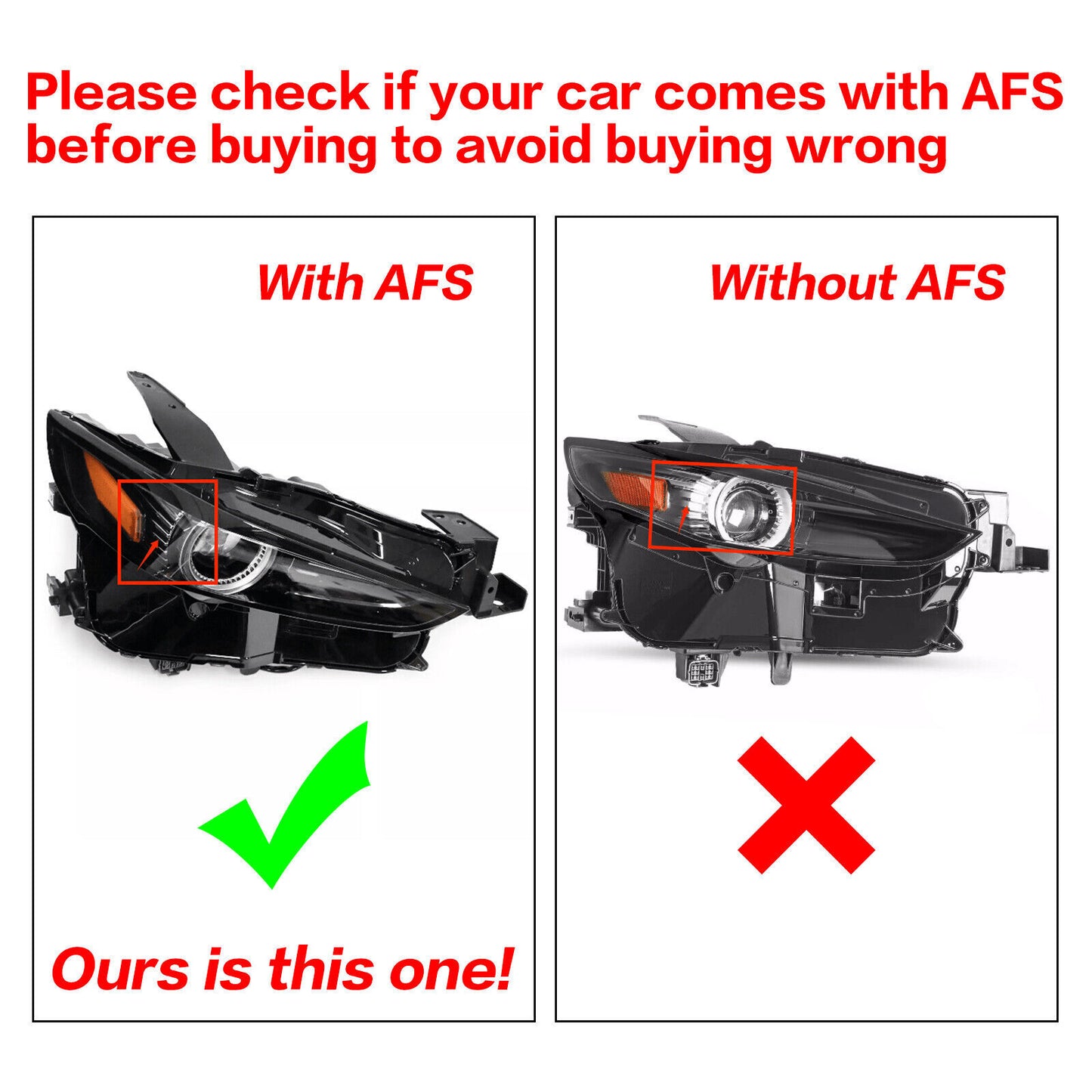 Right Passenger Side LED Headlight Assy w/AFS DGJ151030 For 2020-25 for MAZDA CX-30