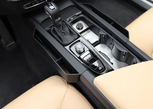 2x Protective Cover Trim for Volvo XC60 2018-2025 Black Console Gear Shift Side Storage Box