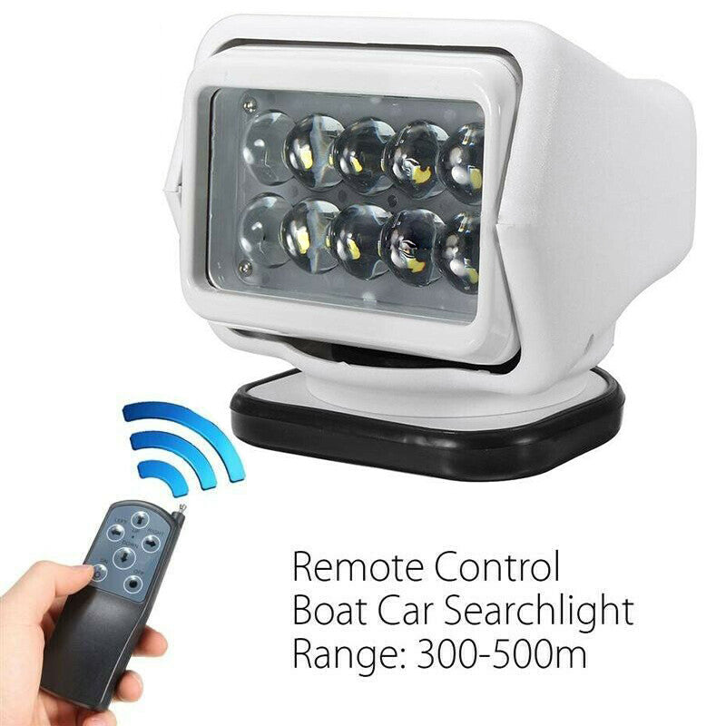50W LED Remote Control Searchlight 360¡ã Magnetic Base for Trucks, Boats, and Camping