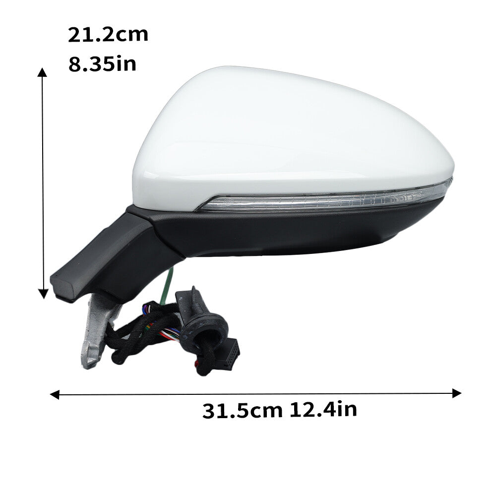 F¨¹r for VW for Golf VII MK7 2012-2020 L+R Au?enspiegel Spiegel Elektrisch Heizung Wei?