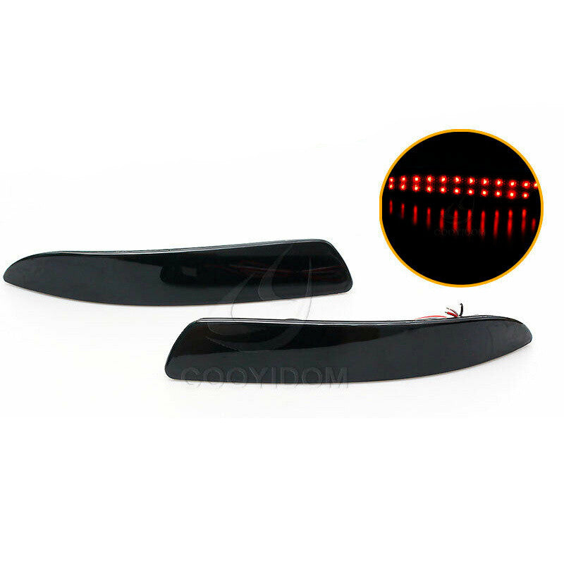 ?? LED Rear Bumper Reflector Light Black Smoked Lens for BMW E70 X5 2006-2013 ??