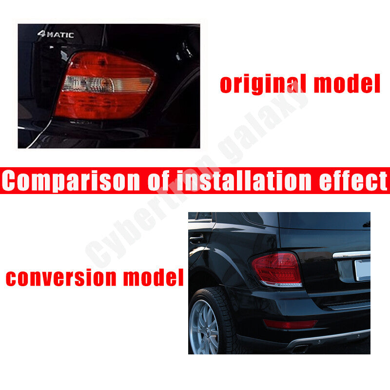Red Fits 2006-2011 for Mercedes-Benz W164 Ml350 Ml450 Led Bar Tail Lights Brake Lamp