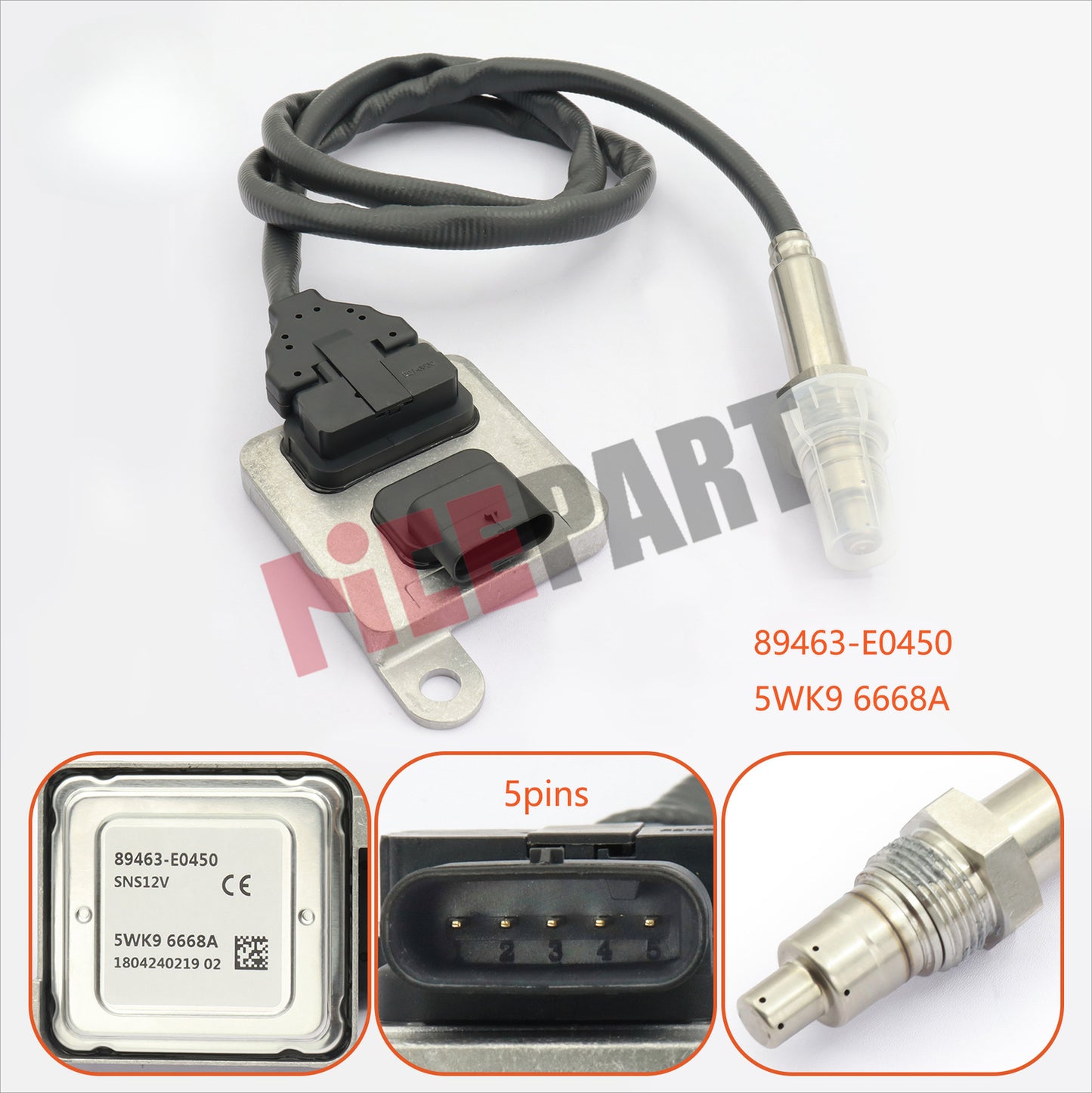 89463-E0450 Nox Sensor Nitrogen Oxide Sensor compatible for Toyota for Hino Truck