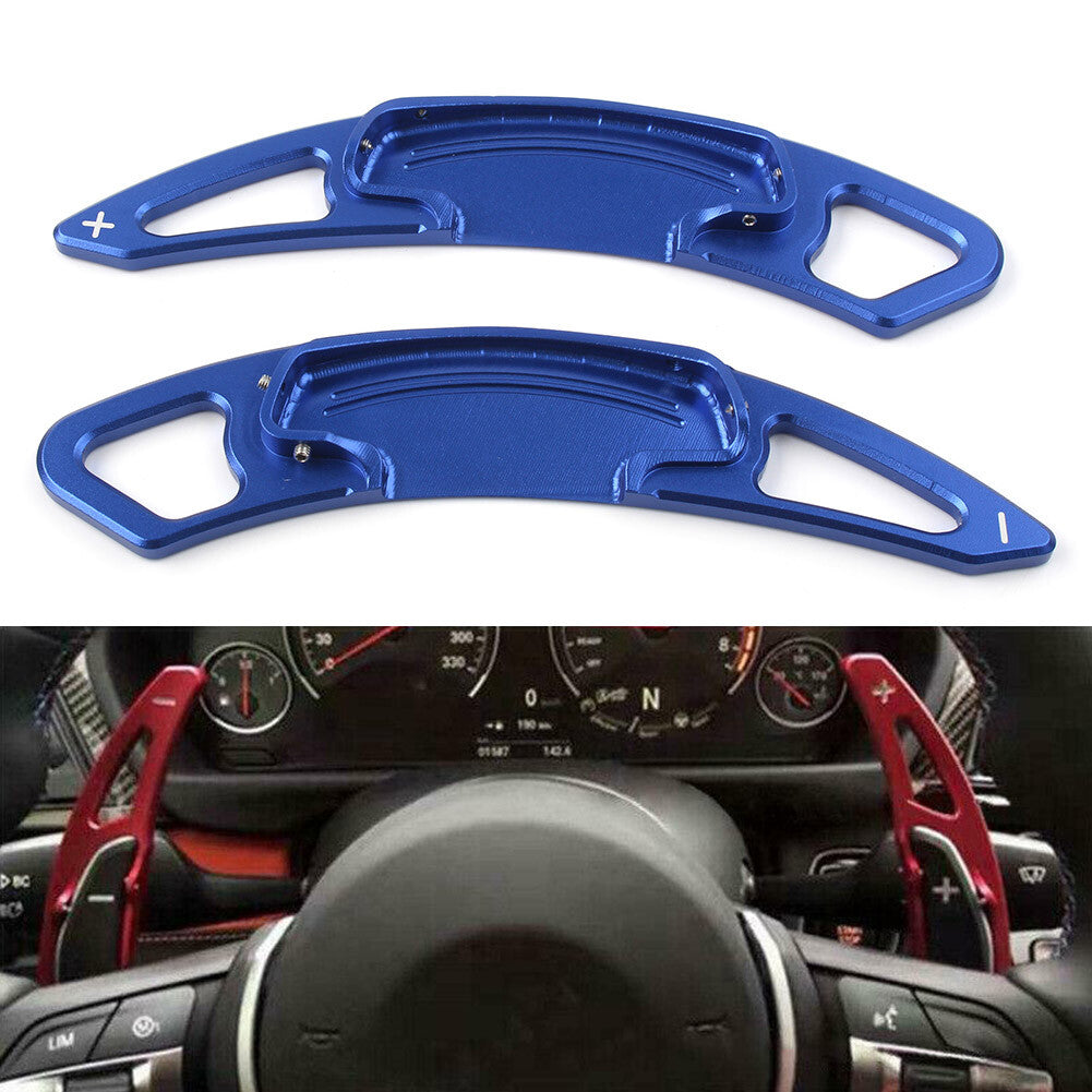 Car Aluminum Blue DSG Paddle Shifters Extensions Trim for Honda Accord 2013-2019