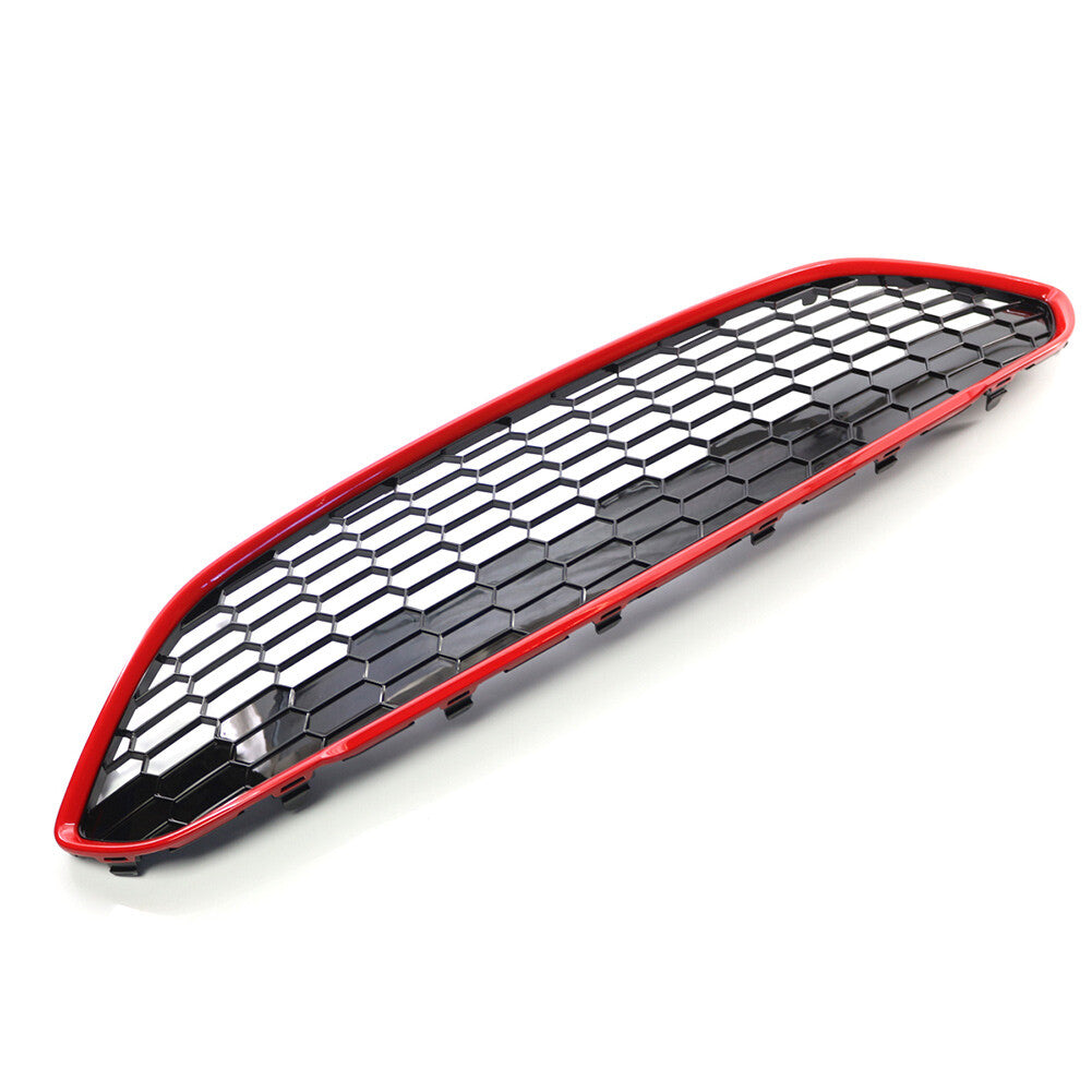 Car Auto Front Bumper Honeycomb Grille ABS for Ford Fiesta MK7.5 2013-2017