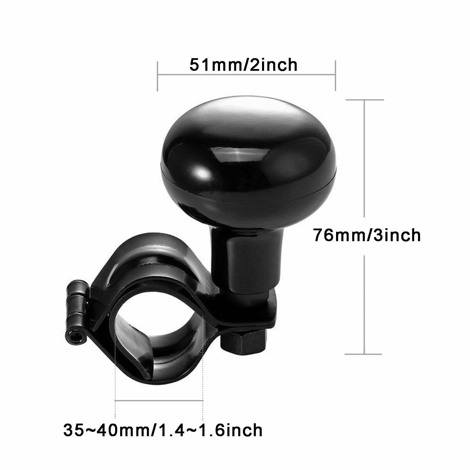 Auto HeavyDuty Truck Suicide Knob Car Steering Wheel Spinner Handle Ball Grip