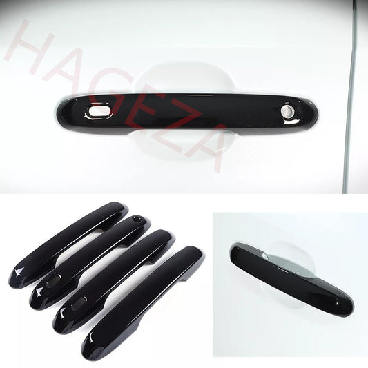 Gloss Black ABS Side Door Handle Panel Cover For Toyot@ for Land Cruiser LC250 2024+