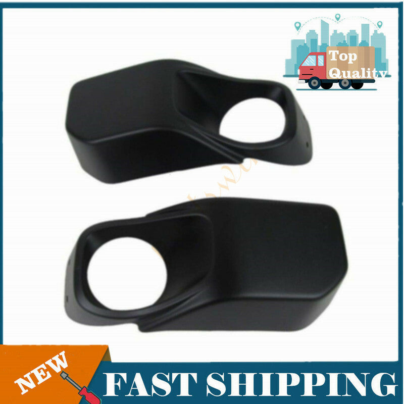 A pair of front LH  RH steel bumper fog light protectors suitable for 13-17 for Jeep Wranglers.