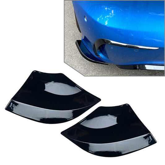 Blk Rear Bumper Side Splitter Spoiler Canards Fender for Benz W176 A45 13-18