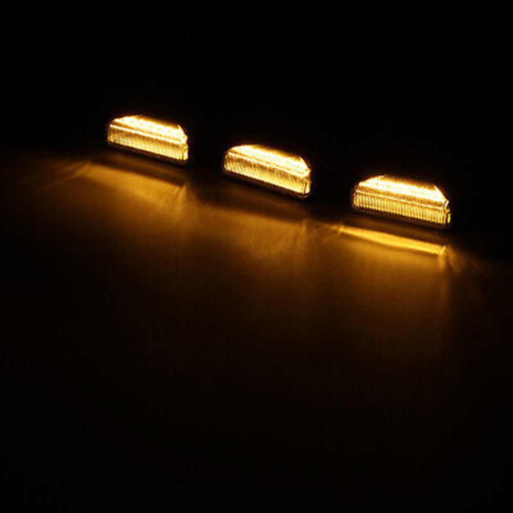 for Toyota TUNDRA-TRD Offroad 2020-2021 LED Grille Light Amber Lamp Kit 3Pcs