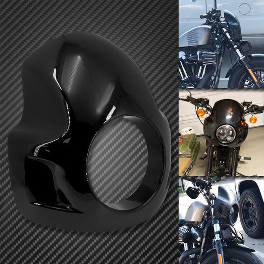 35-49MM Fork Front Windshield Fairing 5.75 Headlight Windscreen Fit for Harley
