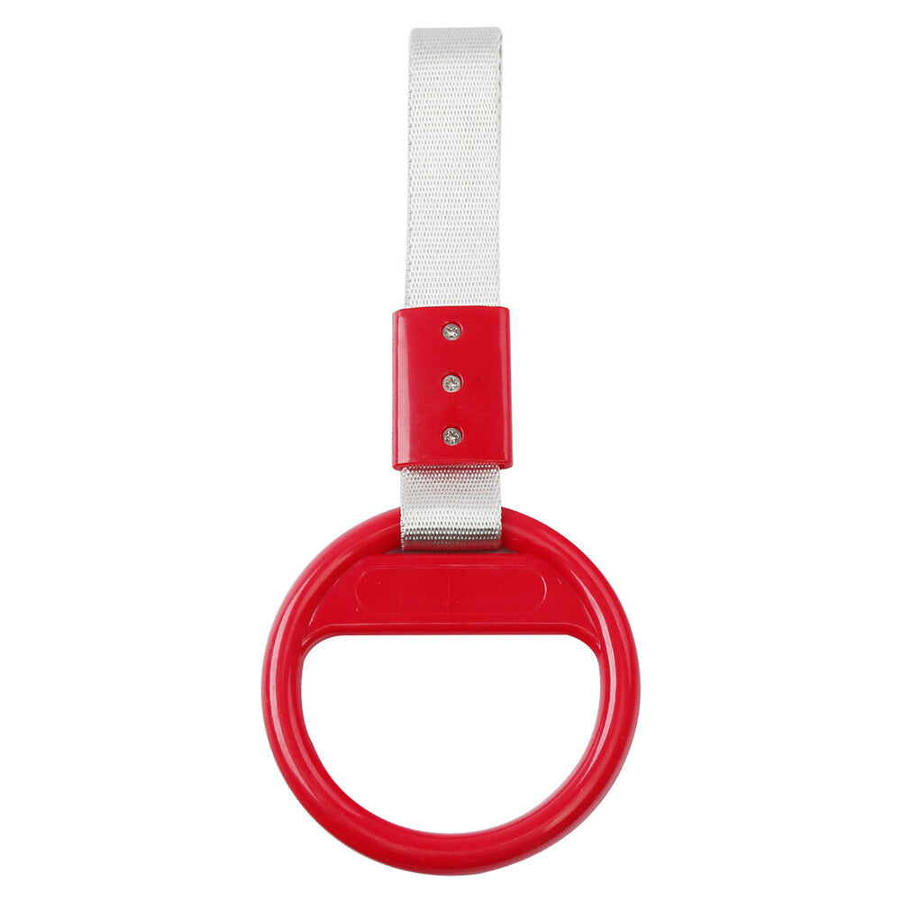 JDM Train Bus Handle Hand Strap Car Inter Styling Drift Charm Straps WhiteRed