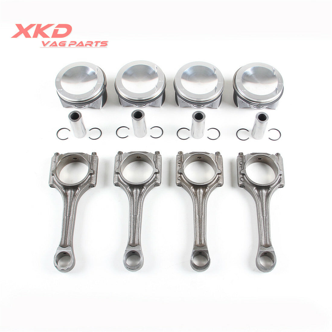 4 2.0T Piston, Ring and Connecting Rod Kit for Volkswagen for Golf , for Audi S1, S3, CDL, CDMA