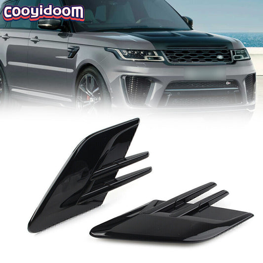Pair For 2018-2022 for Range Rover Sport Fender Air Side Vents Grille Black