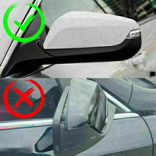 Left Driver + Right Passenger Side Mirror Covers fit 16-21 for Chevrolet Malibu AT