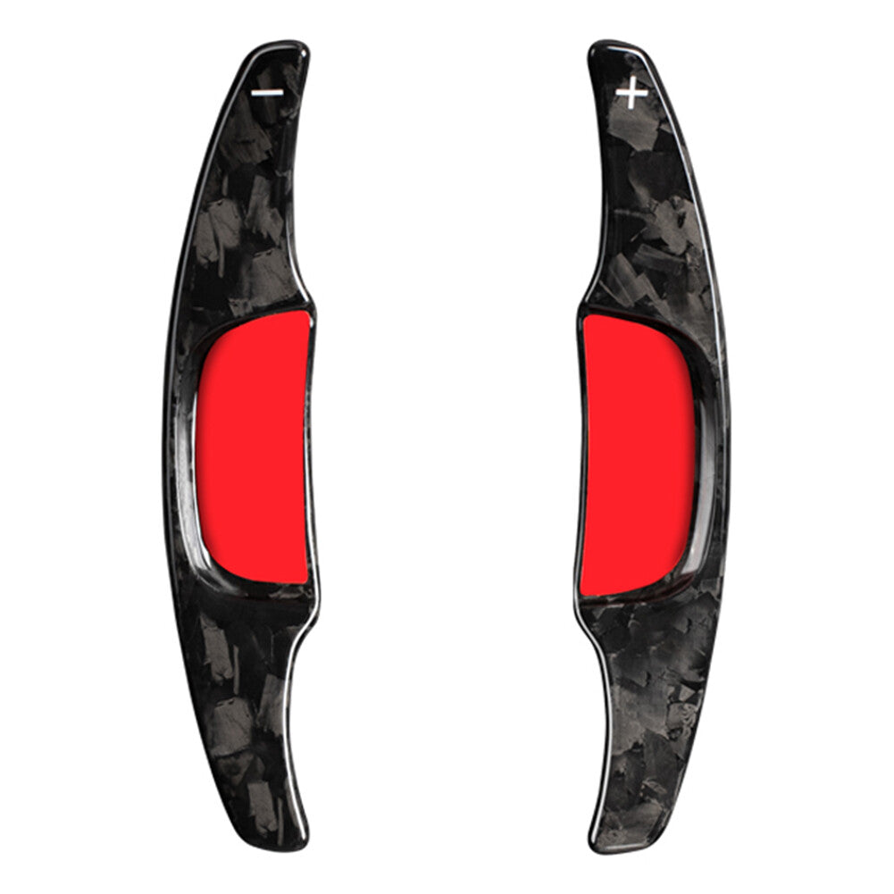 2¡ÁSteering Wheel Paddle Shifter Extension Fit for Mazda 3 2020-2021 Carbon Fiber Car
