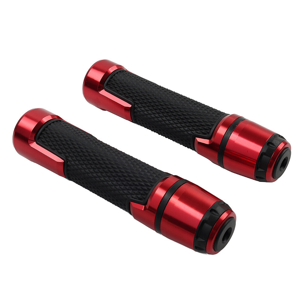 Red Motorcycle 22MM 7/8 Inch Handlebar Grips With Bar Ends Fit for Harley Fit for Honda