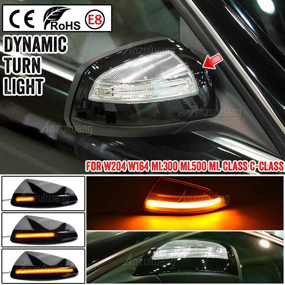 Dynamic Side Turn Signal Light for Mercedes-Benz Viano VITO C-Class (W204) S204