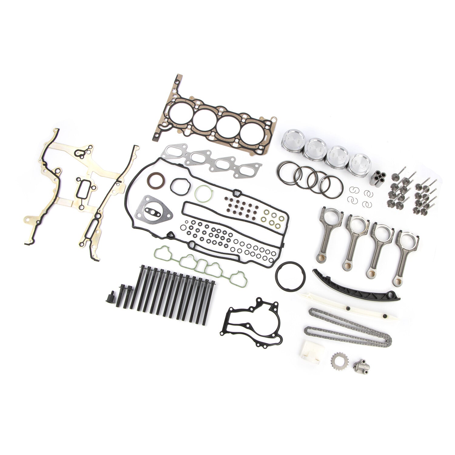 Engine Pistons Overhaul Rebuild Con Rods Kit For 11-16 for Buick for Chevy 1.4L Turbo