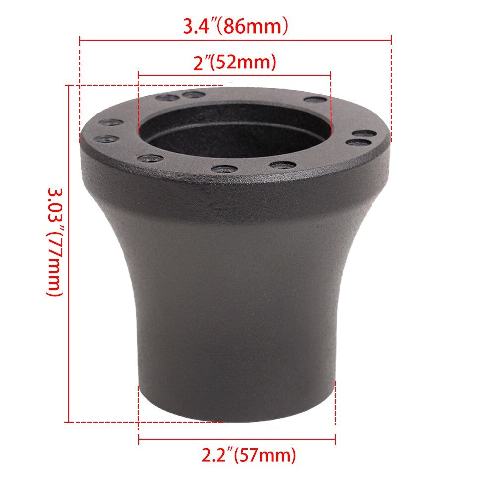 13inch Black for Golf Cart Steering Wheel Black Hub Adapter for Club Car for DS 1984-UP