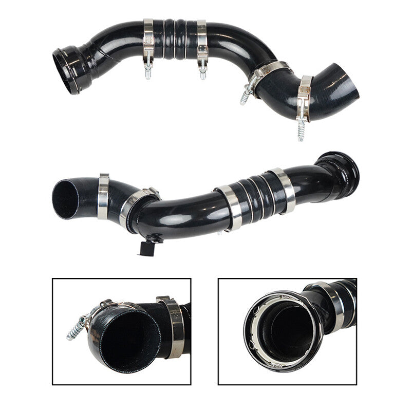 Black cold-side intercooler piping kit for 2011-16 for Ford 6.7L BC3Z6F073A BC3Z6F073B