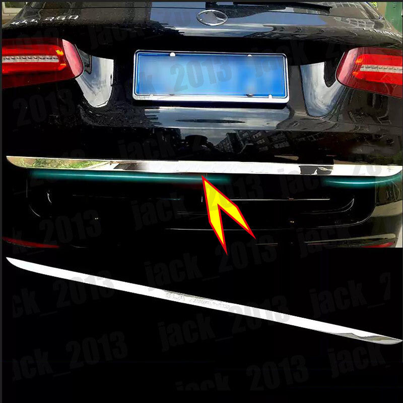 for Mercedes-Benz GLA 2016-19 STAINLESS REAR TRUNK TAIL GATE DOOR LID COVER TRIM