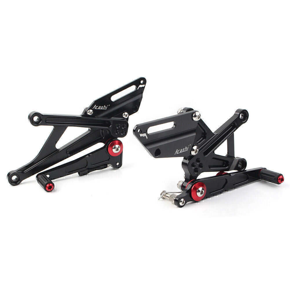 Rear Foot Peg Rear Set Footrest Pedal for Honda Goldwing GL1800 2015-2018 Black