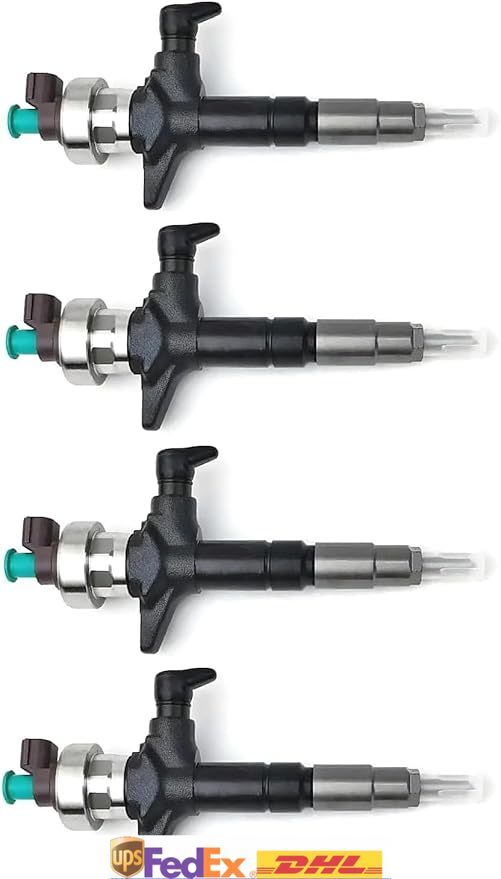 4X Fuel Injector 095000-6100 8-98011604-5 for Isuzu D-Max/Rodeo 4JJ1 3.0L Engine