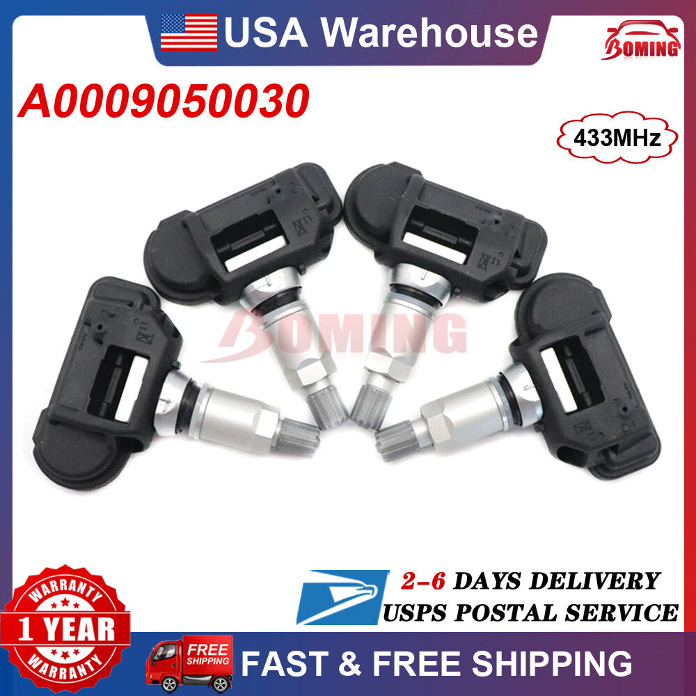 A0009050030 NEW TPMS Tire Pressure Monitoring Sensor 4PCS for Mercedes-Benz E350