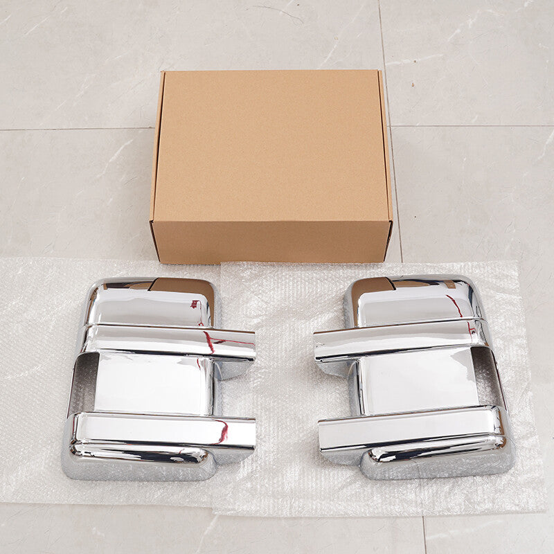 Rearview mirror cover with turn signal hole cover for Ford F250 F350 F450 Super Duty 08-16
