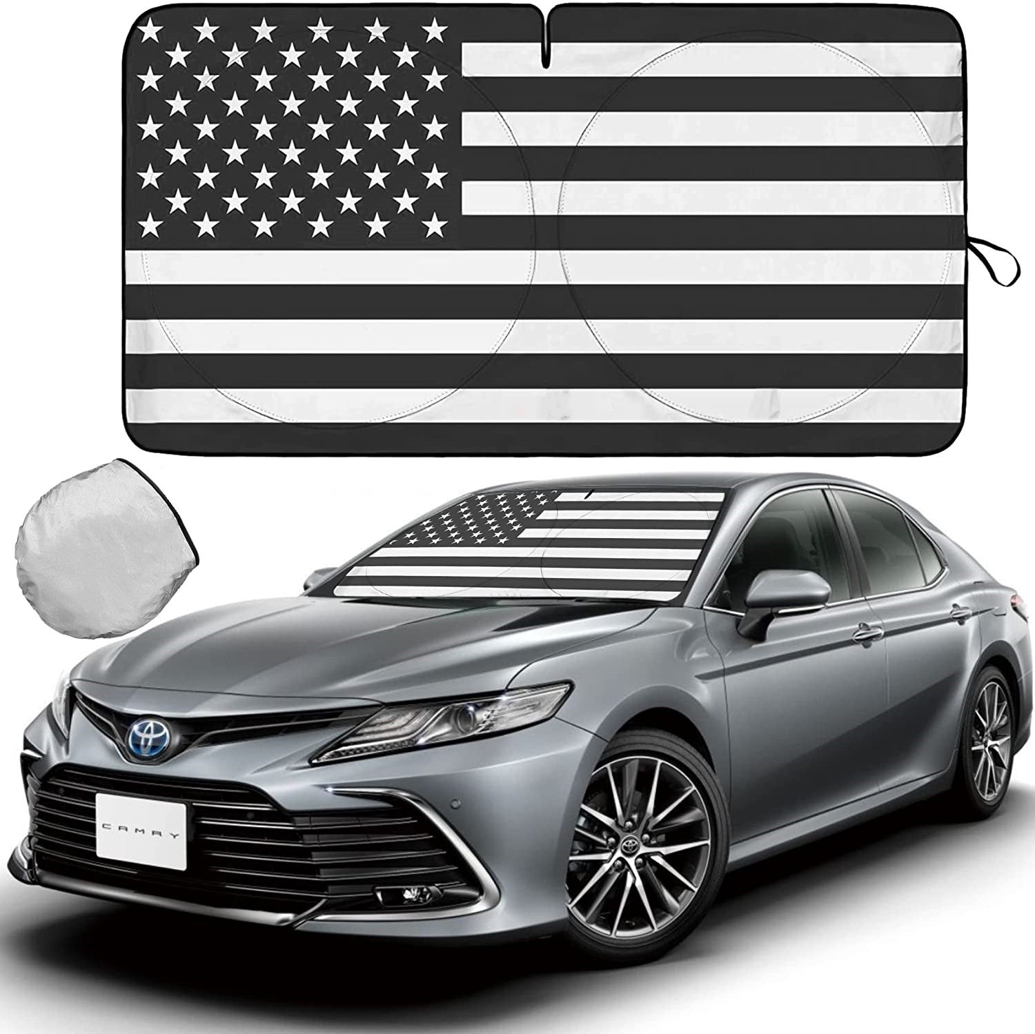 for Lexus Accessories Car Windshield Sunshade US American Flag Sun Shield Cover