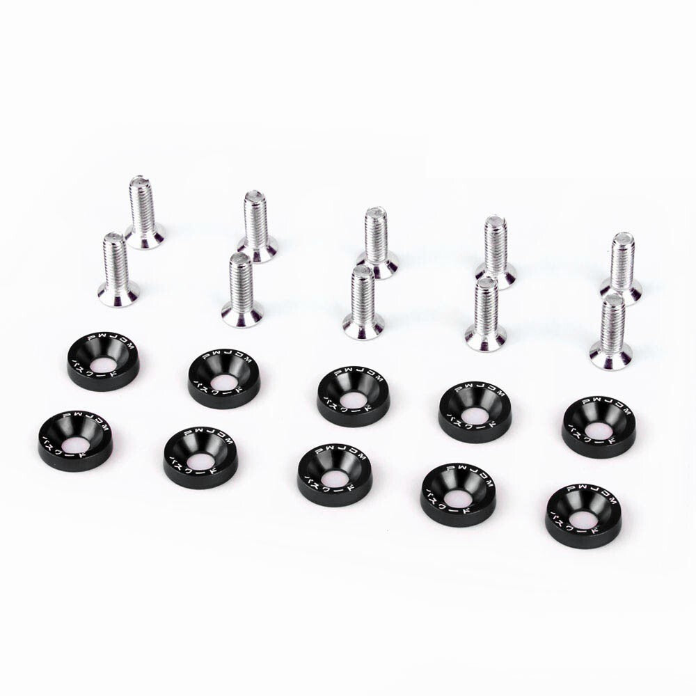 20X JDM Billet Aluminum Fender/Bumper Washer/Bolt Engine Bay Dress Up Kit Purple