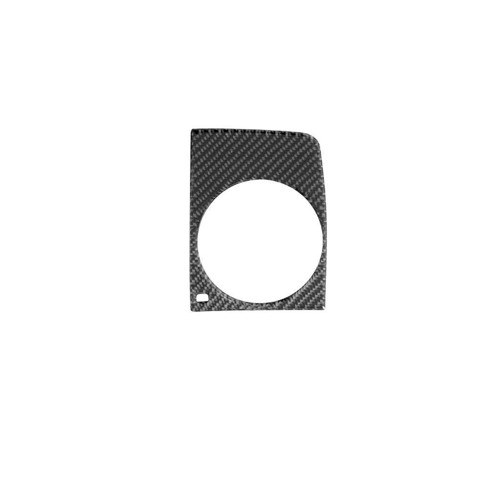 Carbon Fiber Center Armrest Water Cup Hold Cover Trim for Audi Q7 2007-2015