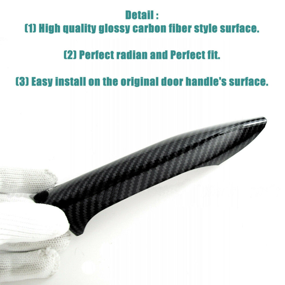 For 2013-2017 for Hyundai for Elantra GT Carbon Fiber Side Door Handle Covers Trims