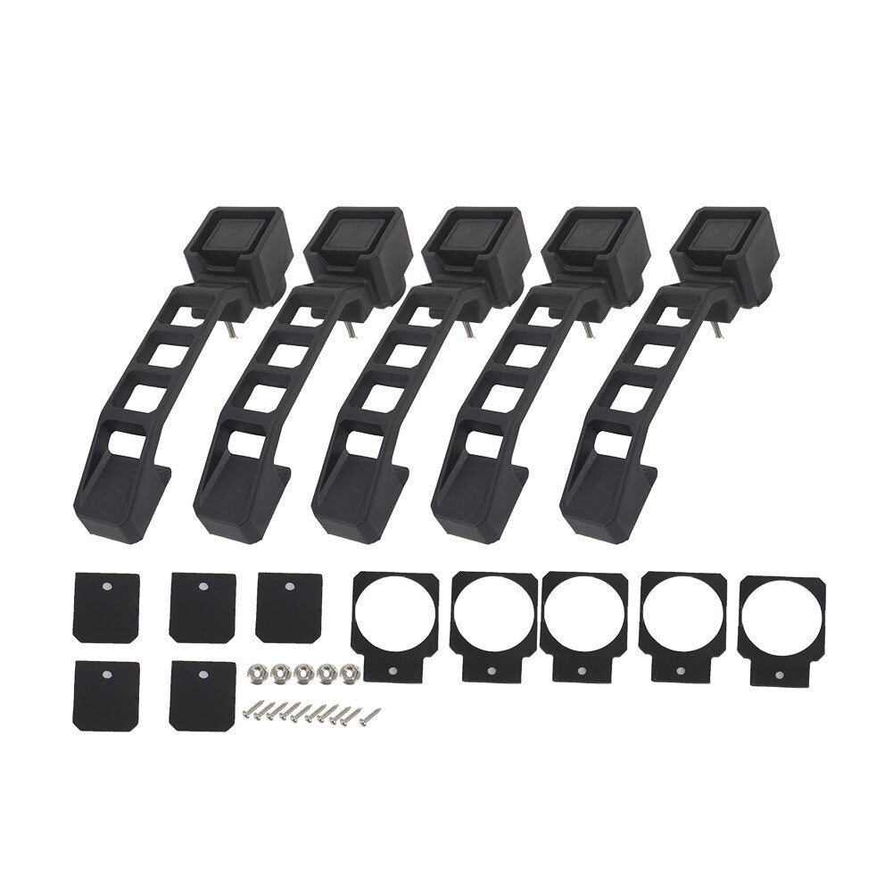 Exterior Door Handles Handle Set for Jeep for Wrangler JK 2007-17 Black 5PCs Car US