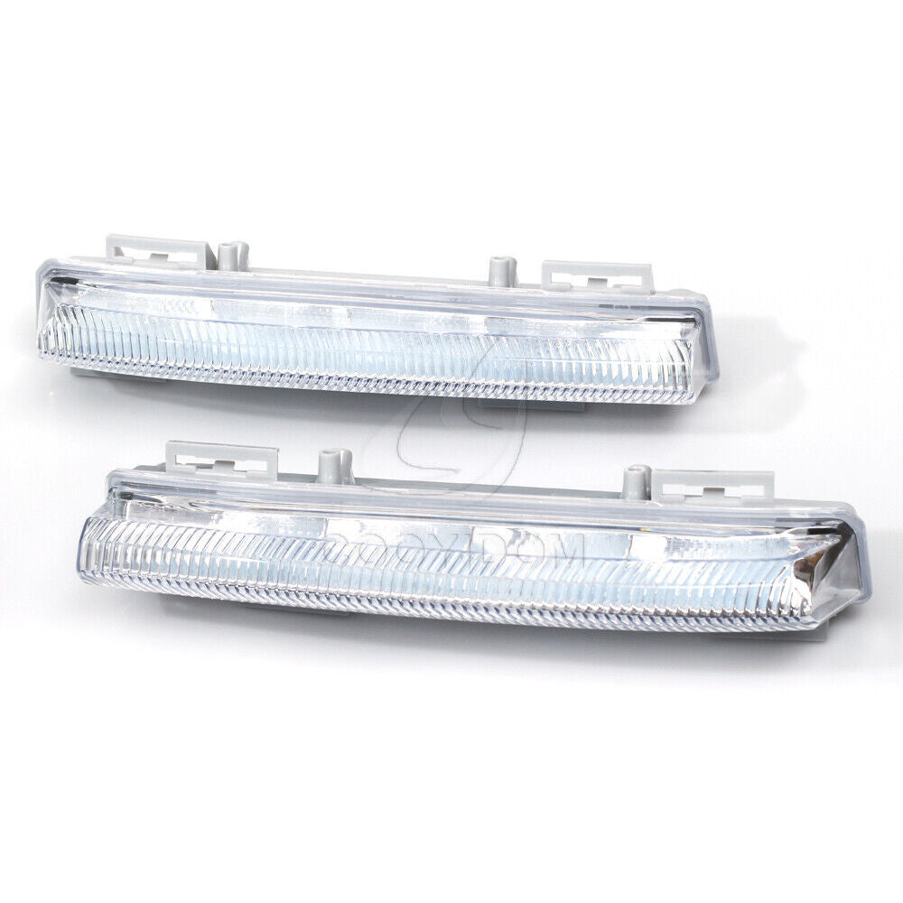 LED Daytime Running DRL Fog Light Pair for Mercedes-Benz C250 C350 SLK300 AMG