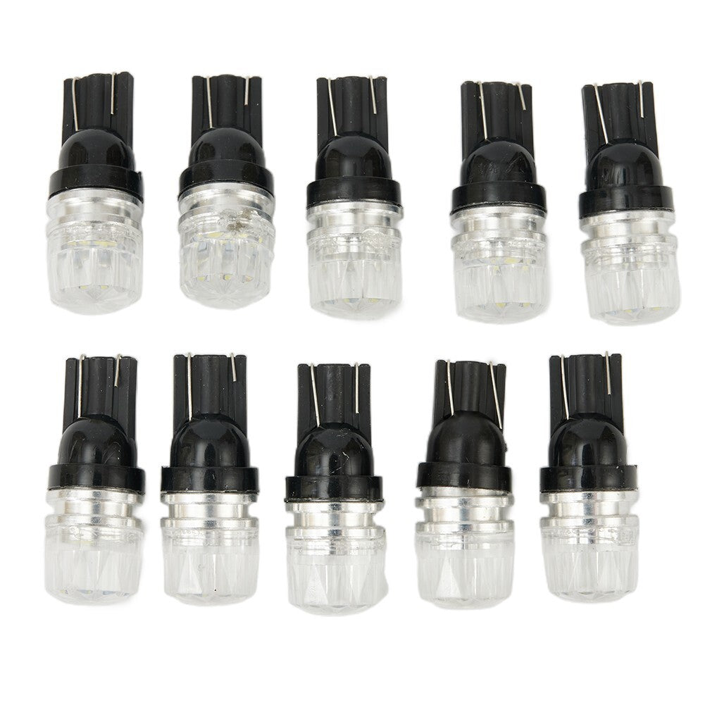 10x White For 2SMD LED High Power Dome Map License Light Bulbs 168 194